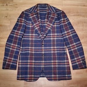 Suitsupply 42L Plaid Blazer